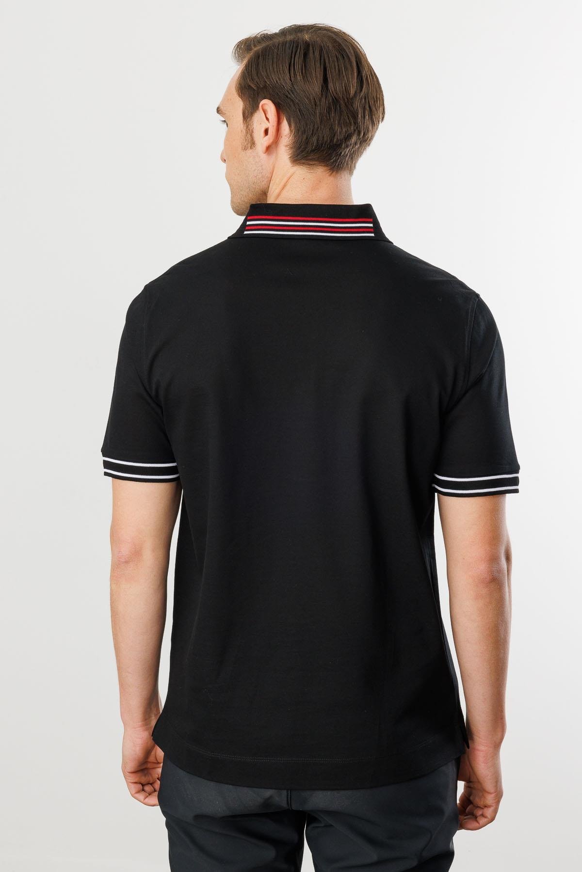 MTA 17Erkek Polo Yaka T-shirt Siyah