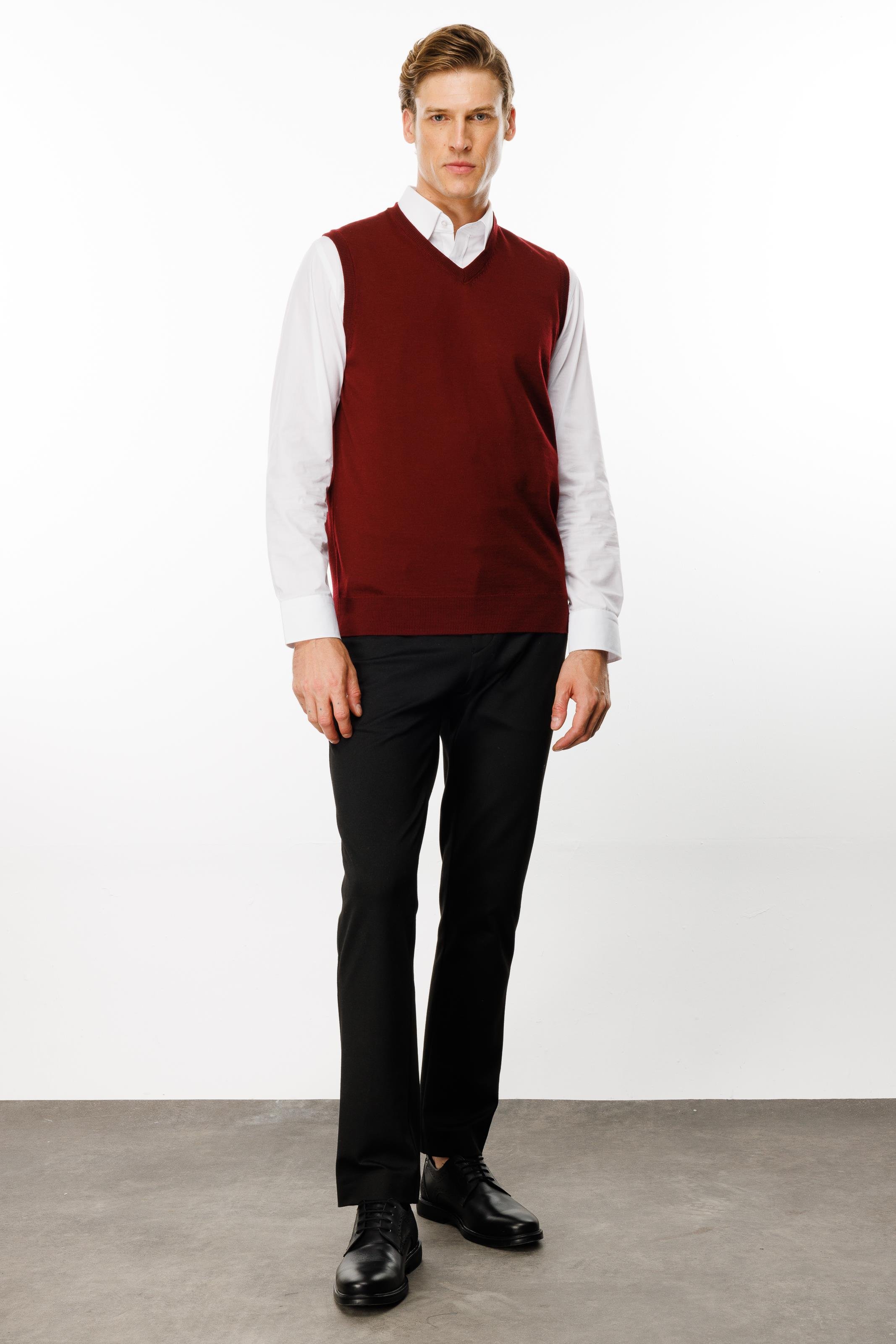 21600Мужской трикотаж Свитер цвет сливы