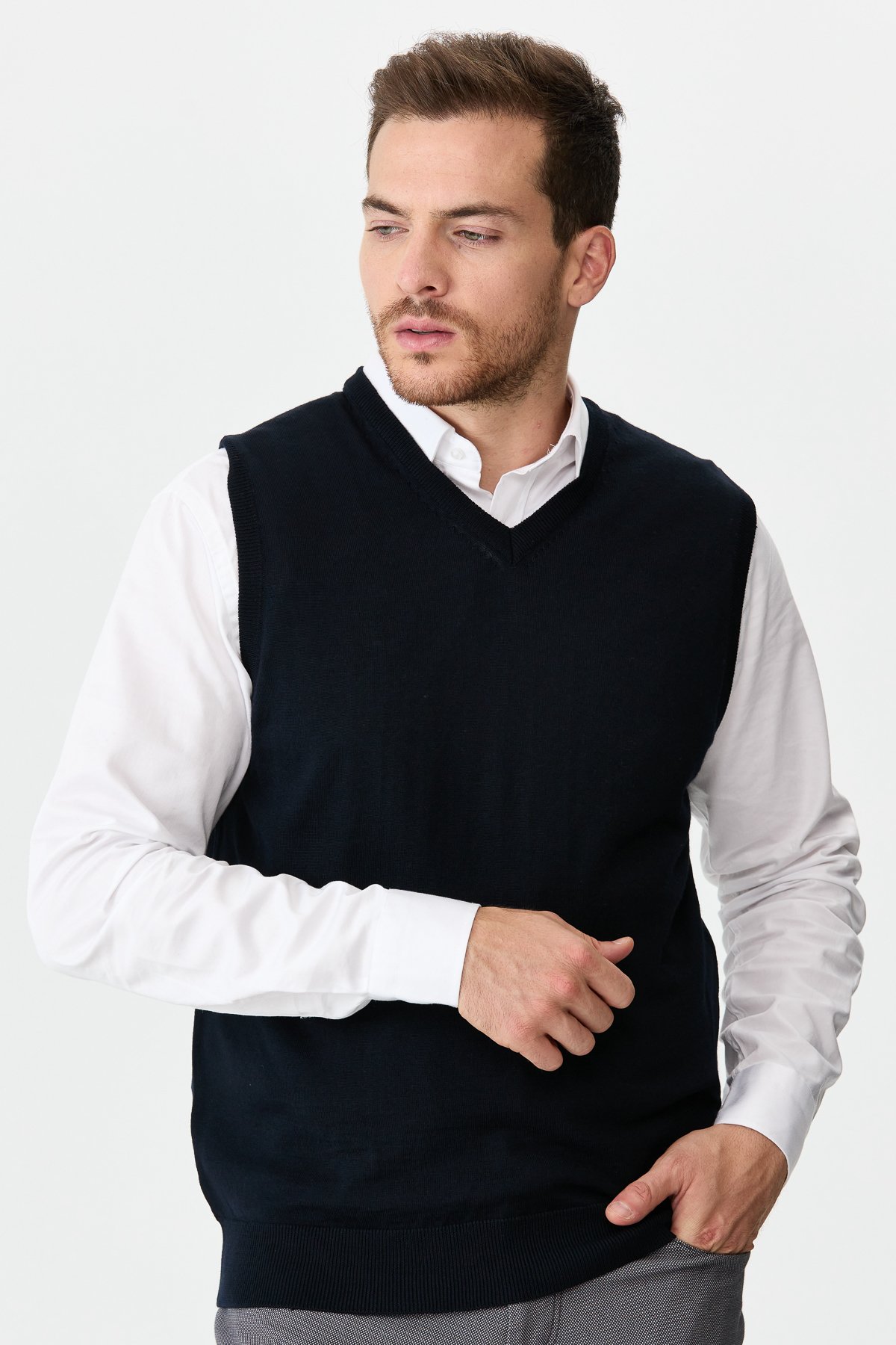 21600Erkek Süveter K.Lacivert