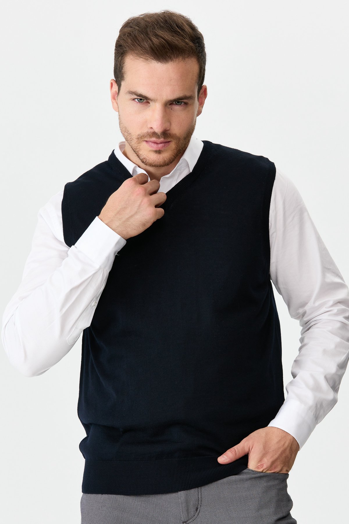 21600Erkek Süveter K.Lacivert