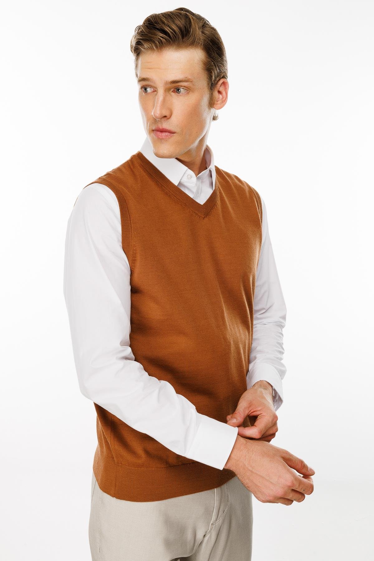 21600Erkek Süveter K.taba