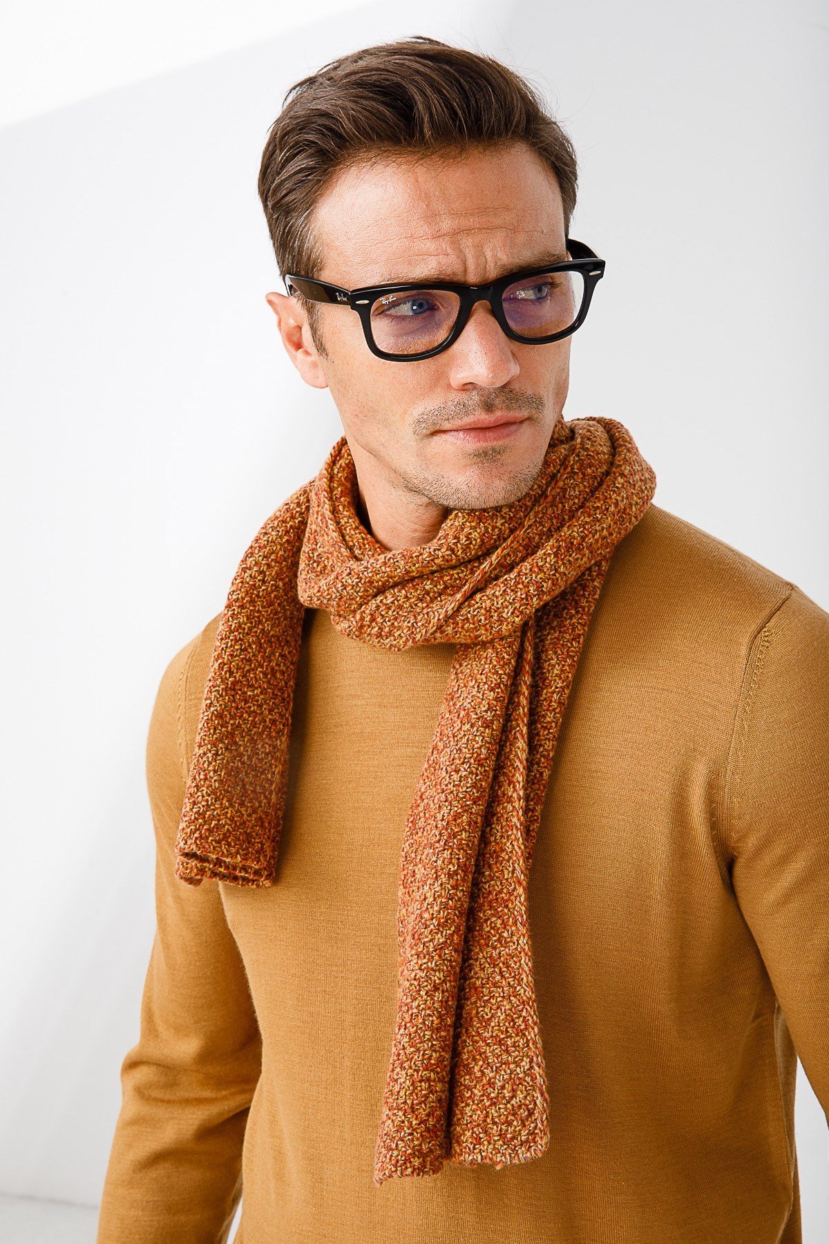 22541Erkek Yün Kaşkol M.Hardal