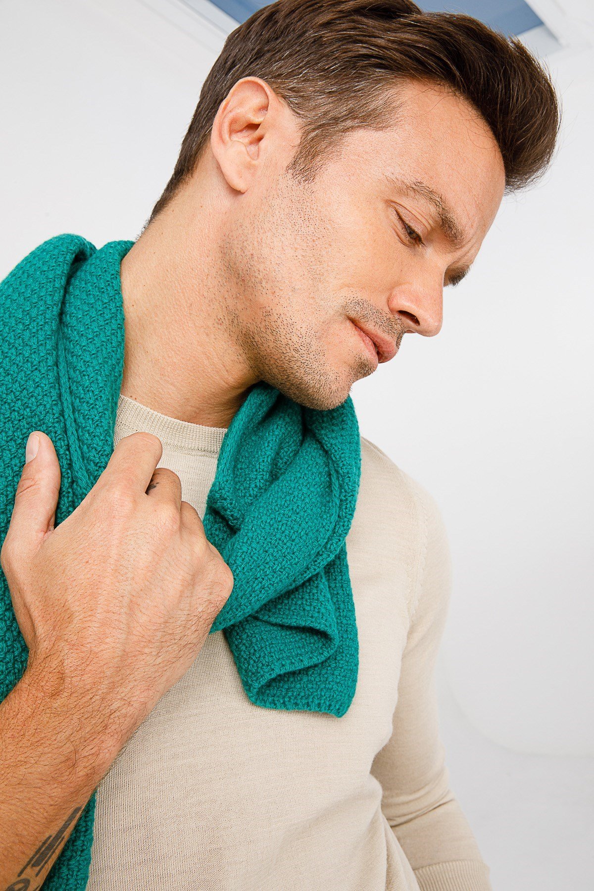 22541Erkek Yün Kaşkol Ö.Başı