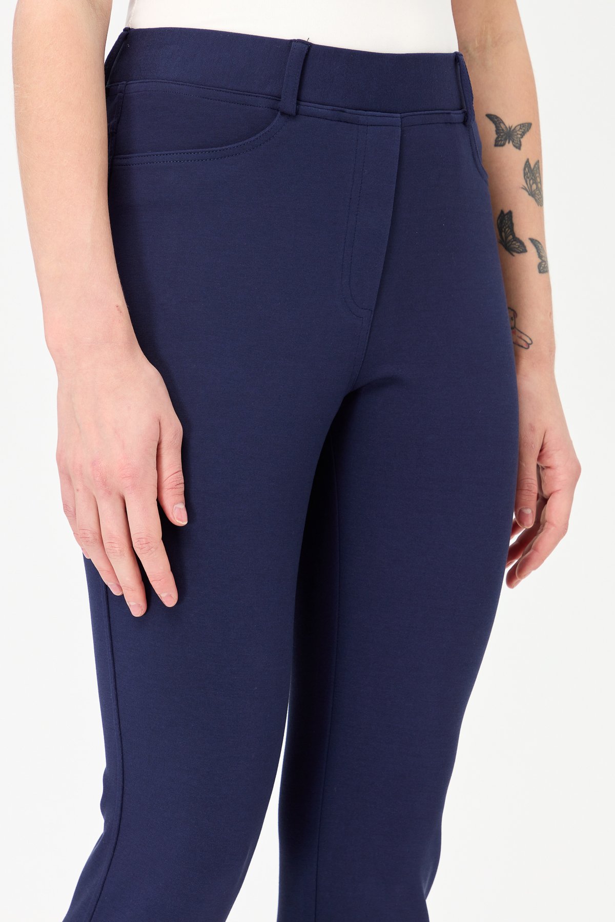 KMKPT002Kadın 5 Cepli Tayt Pantolon Lacivert