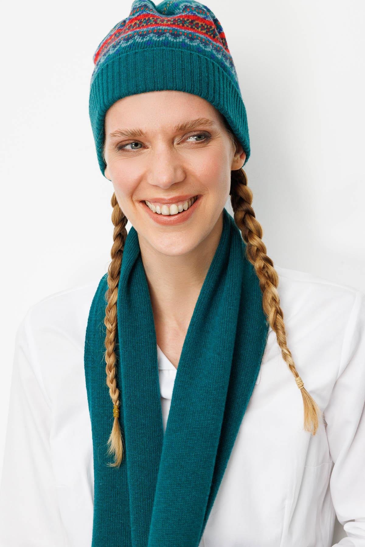 25074Kadın Jakarlı Yün Bere K.Ö.başı