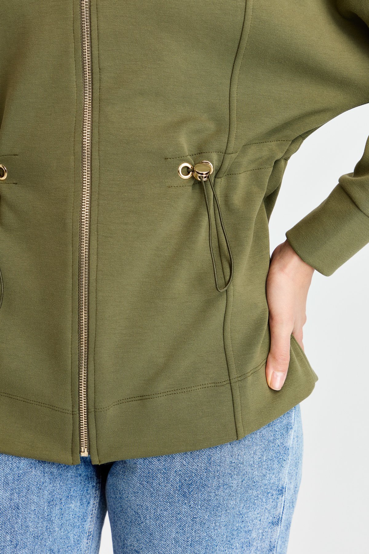 KMK23001Женская рубашка с капюшоном и завязками на талии