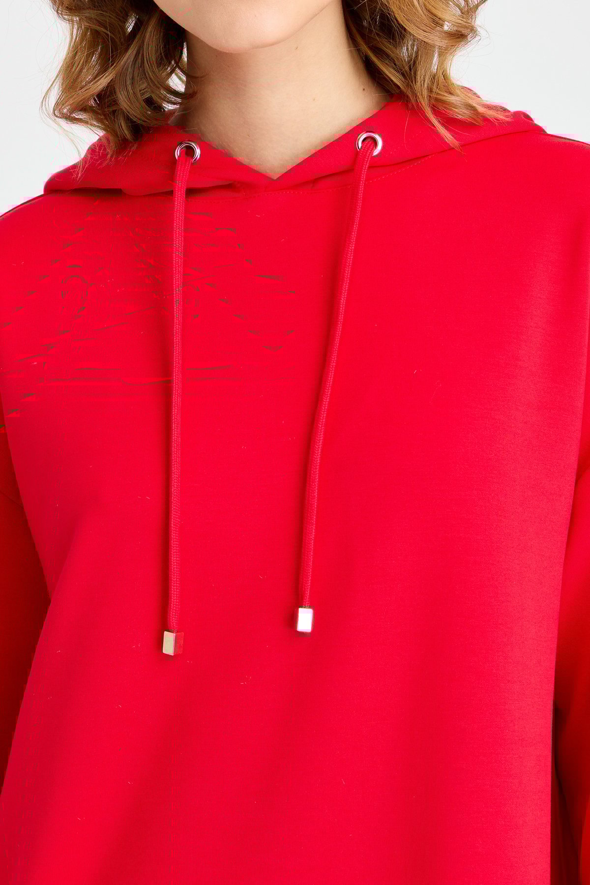 KMK23003Женское спортивное платье с капюшоном