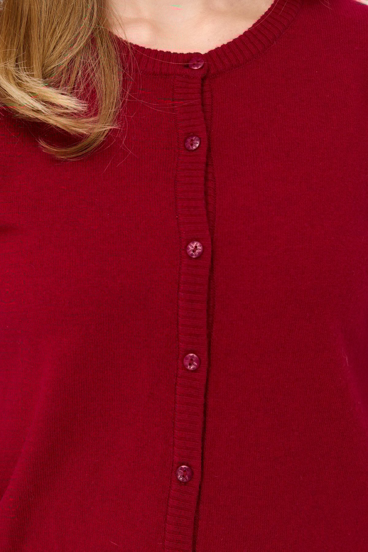 21031Kadın Sıfır Yaka Triko Ceket V.Çürüğü