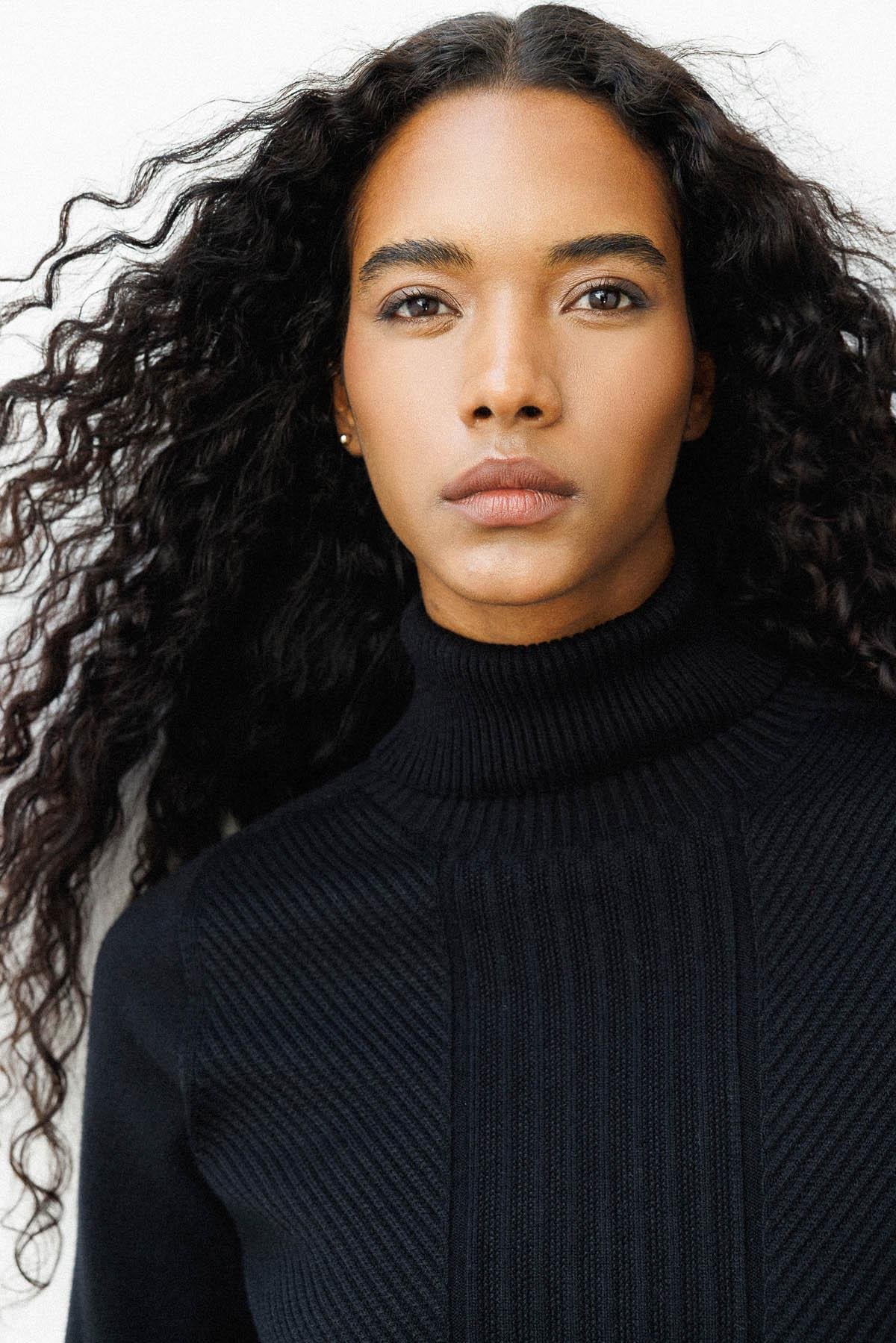 25251Kadın Tam Balıkçı Yaka Önü Uzun Çizgili Bluz Siyah