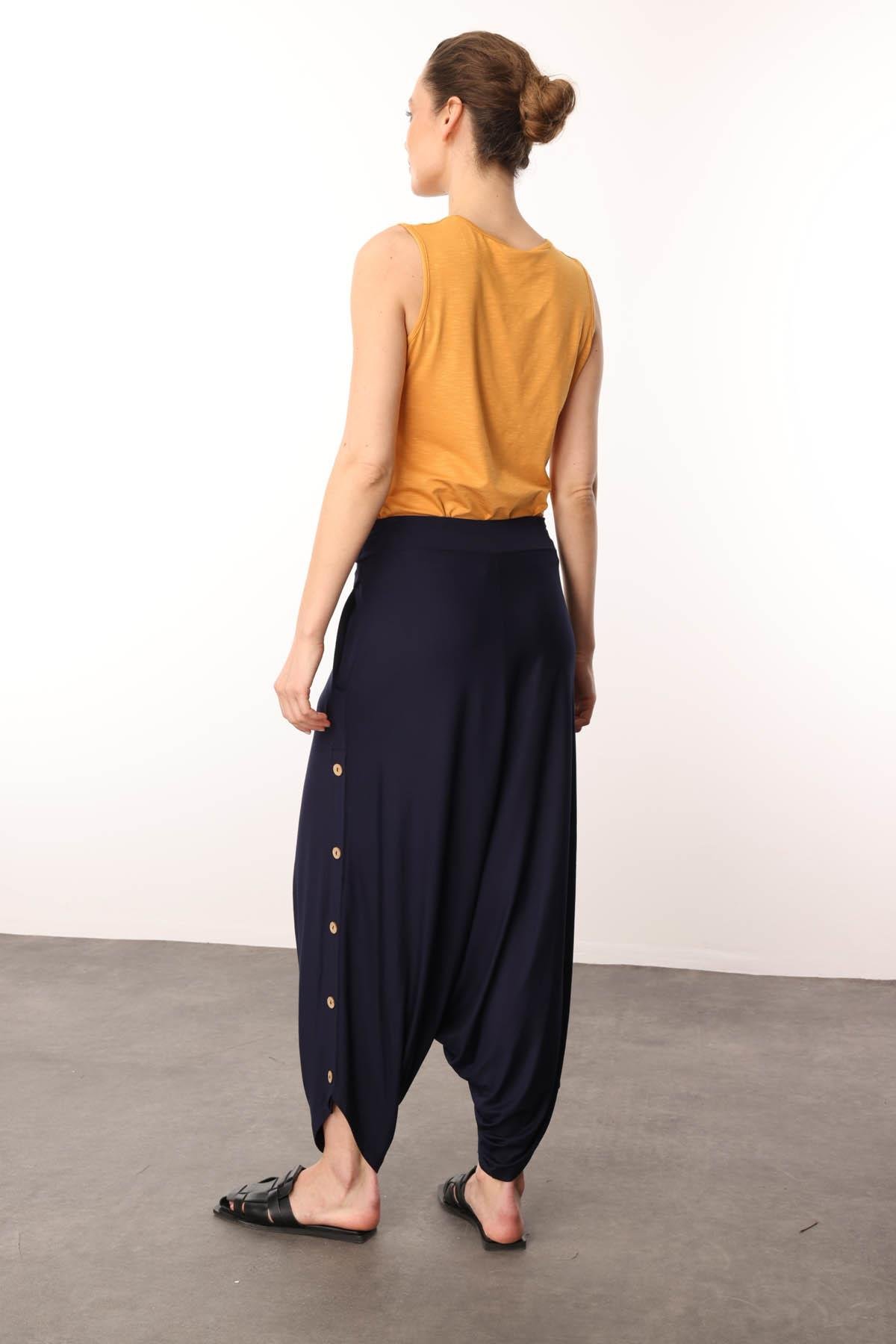 20734Женские брюки ТЕМНО-СИНИЙ