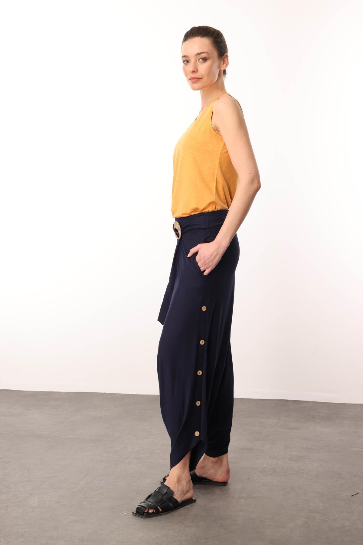 20734Женские брюки ТЕМНО-СИНИЙ