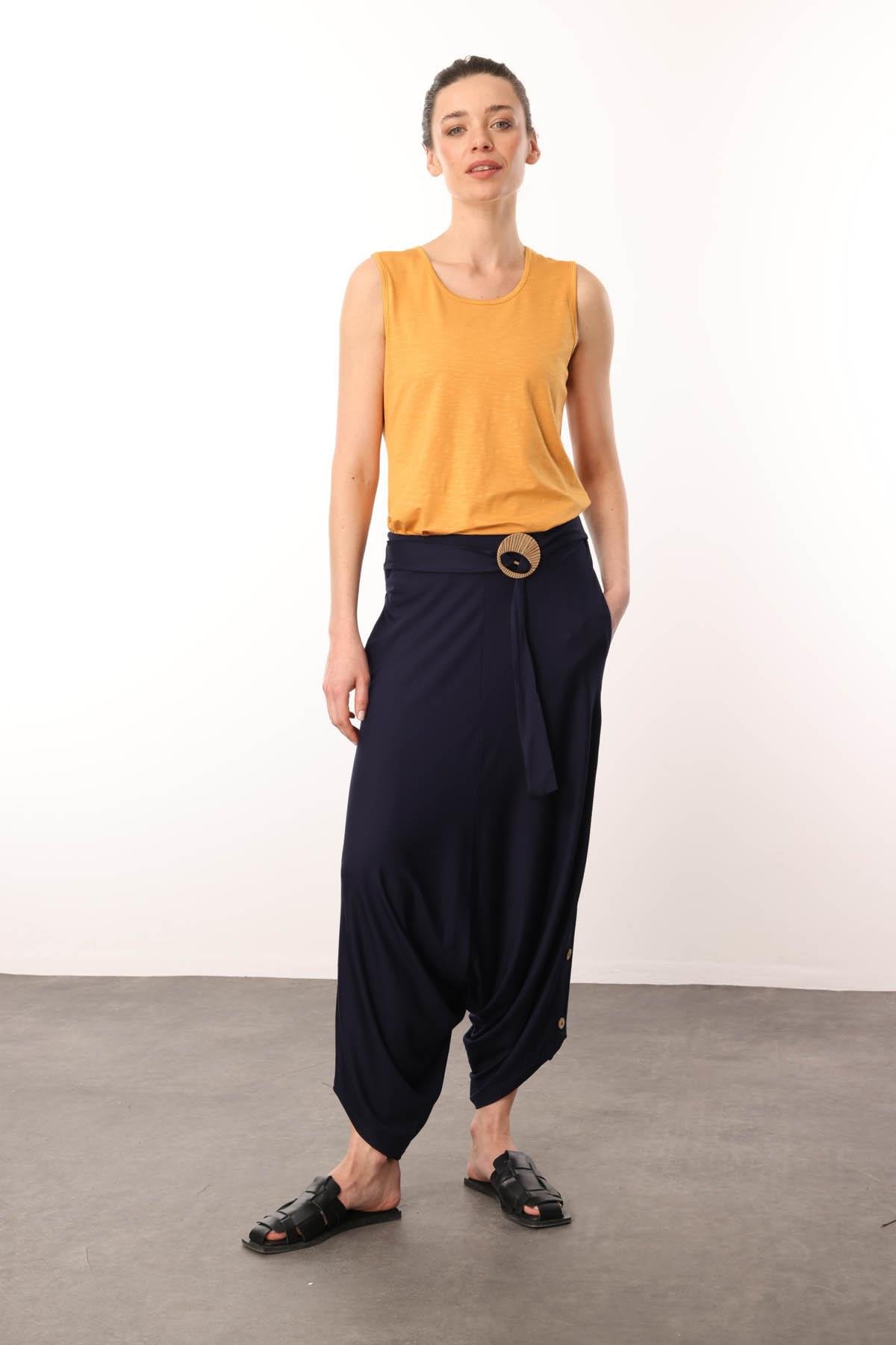 20734Женские брюки ТЕМНО-СИНИЙ