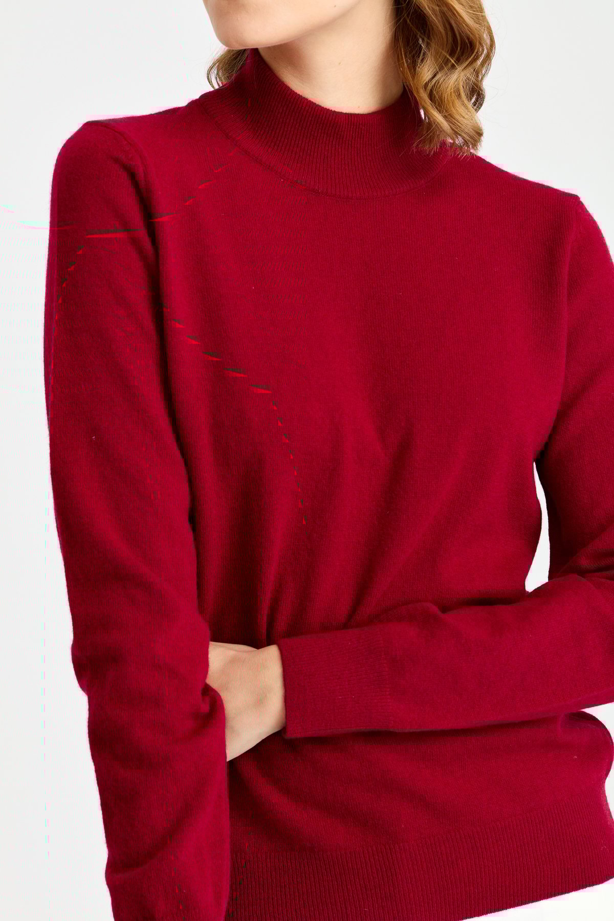 21040Женская классическая блузка с полуводолазкой