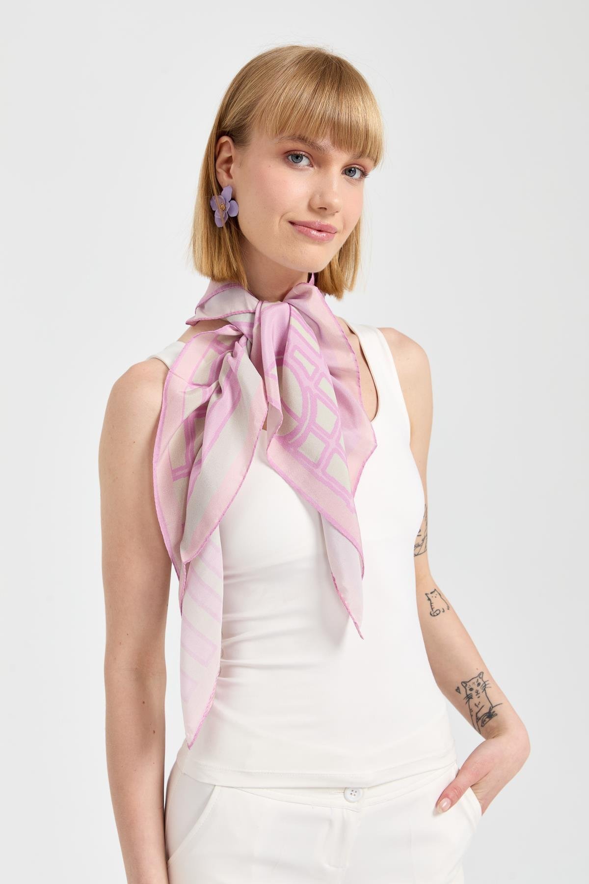 121Özel Tasarım İpek Eşarp 03