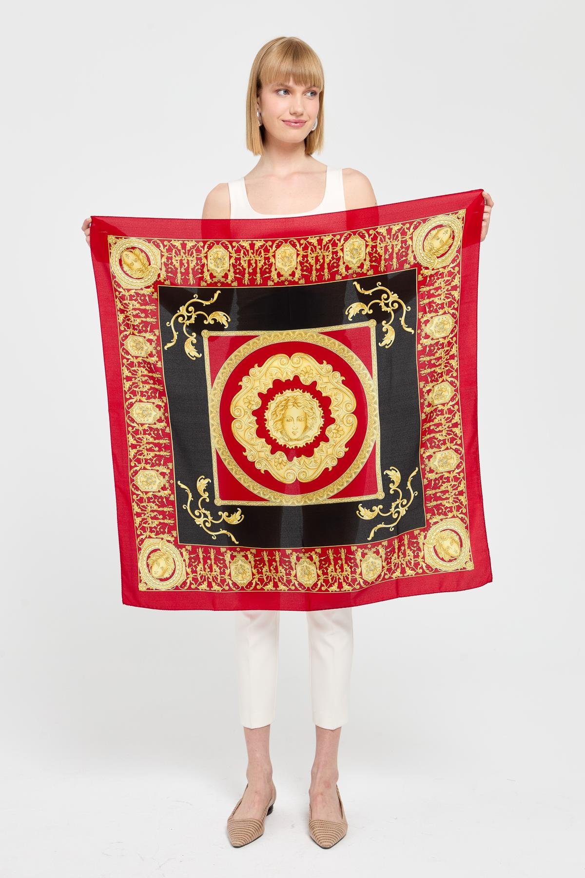 121Özel Tasarım İpek Eşarp 06