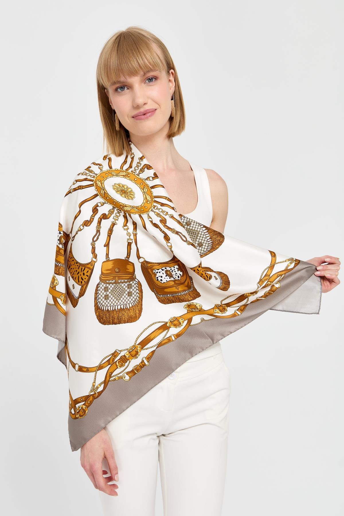 121Özel Tasarım İpek Eşarp 08