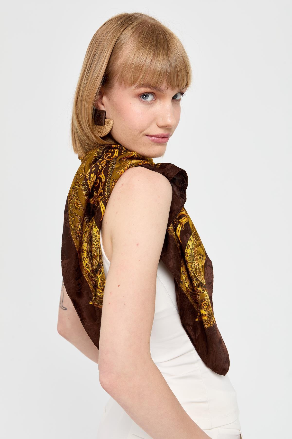 121Özel Tasarım İpek Eşarp 15