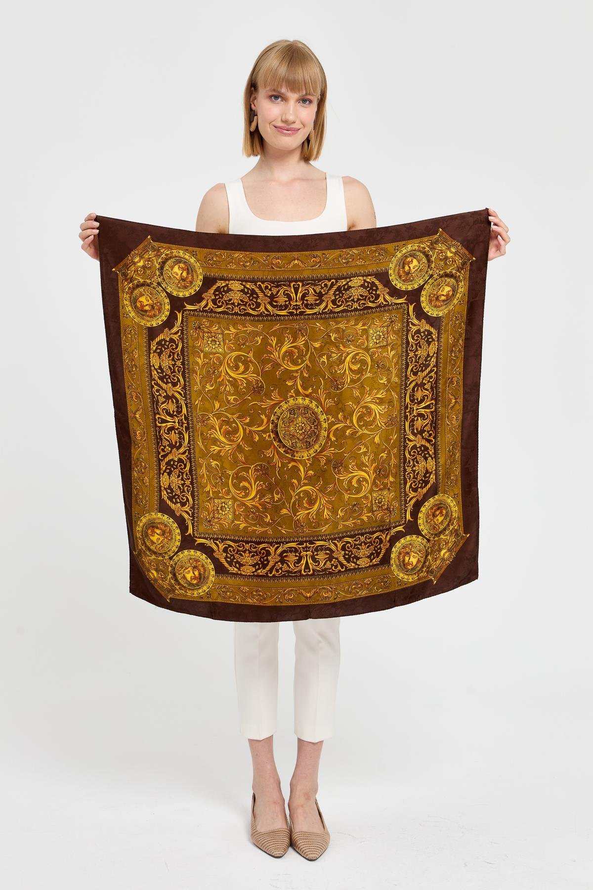 121Özel Tasarım İpek Eşarp 15