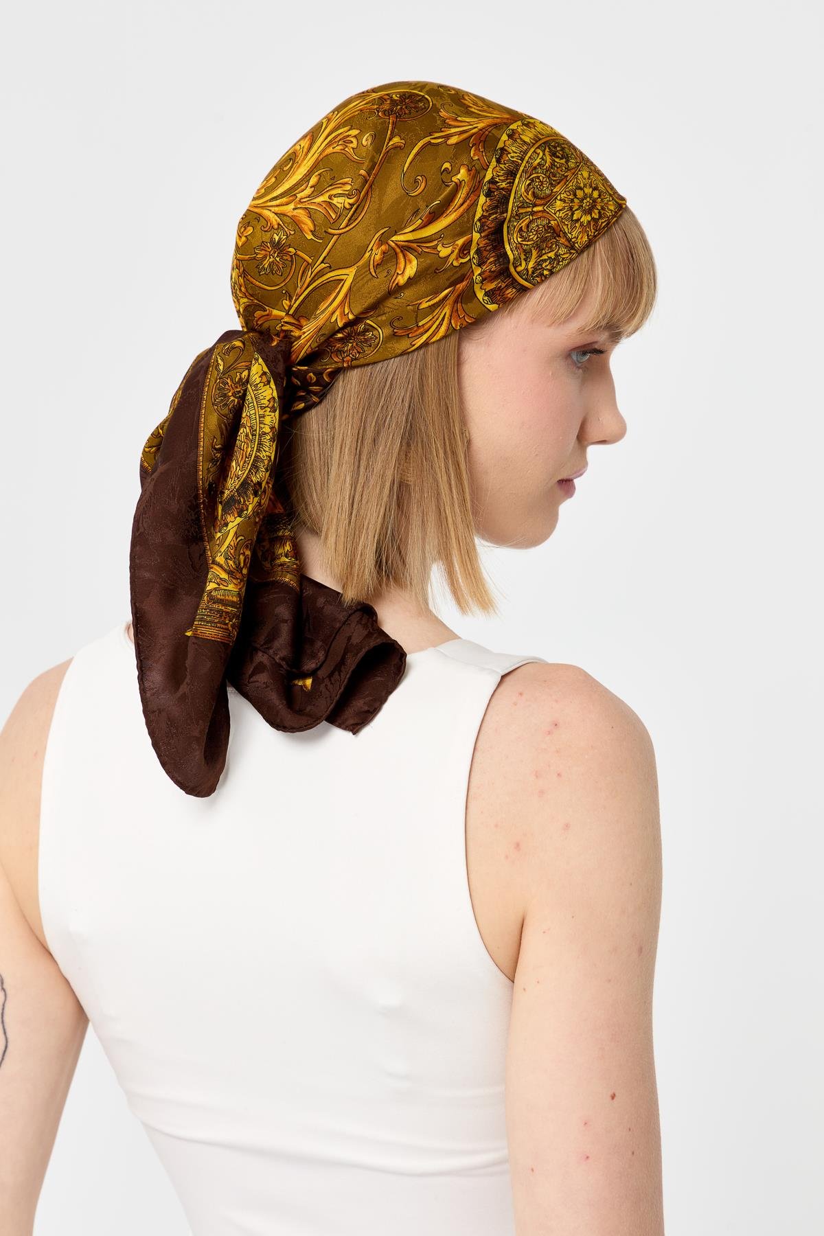 121Özel Tasarım İpek Eşarp 15