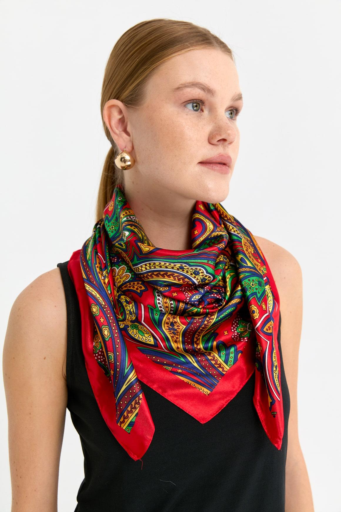 123Özel Tasarım İpek Eşarp 23