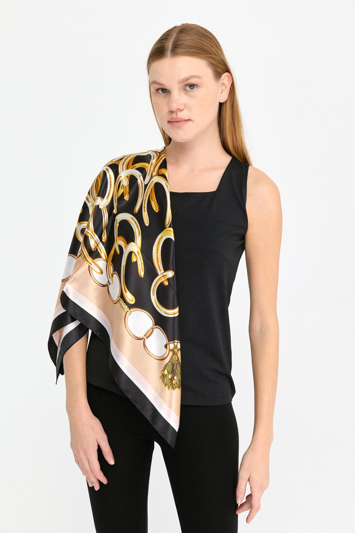 123Özel Tasarım İpek Eşarp 28