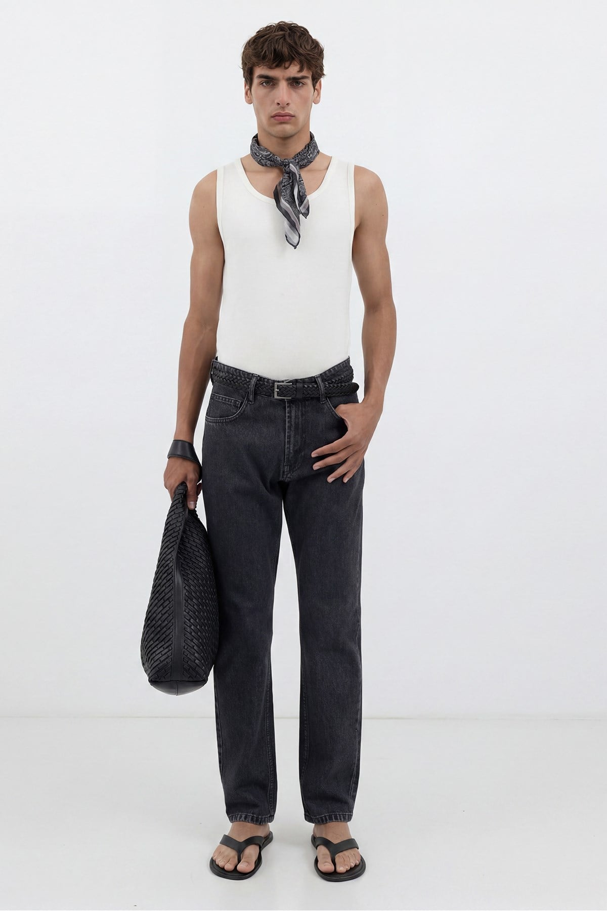 Antioch Antrasit Tapered Fit Erkek Jean