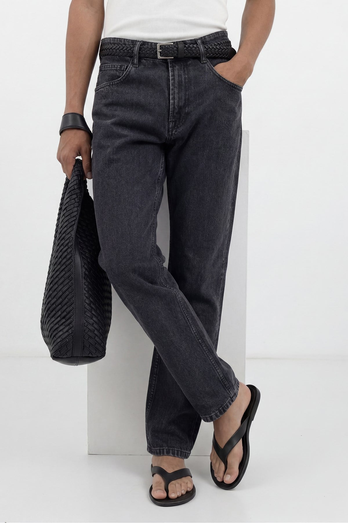 Antioch Antrasit Tapered Fit Erkek Jean