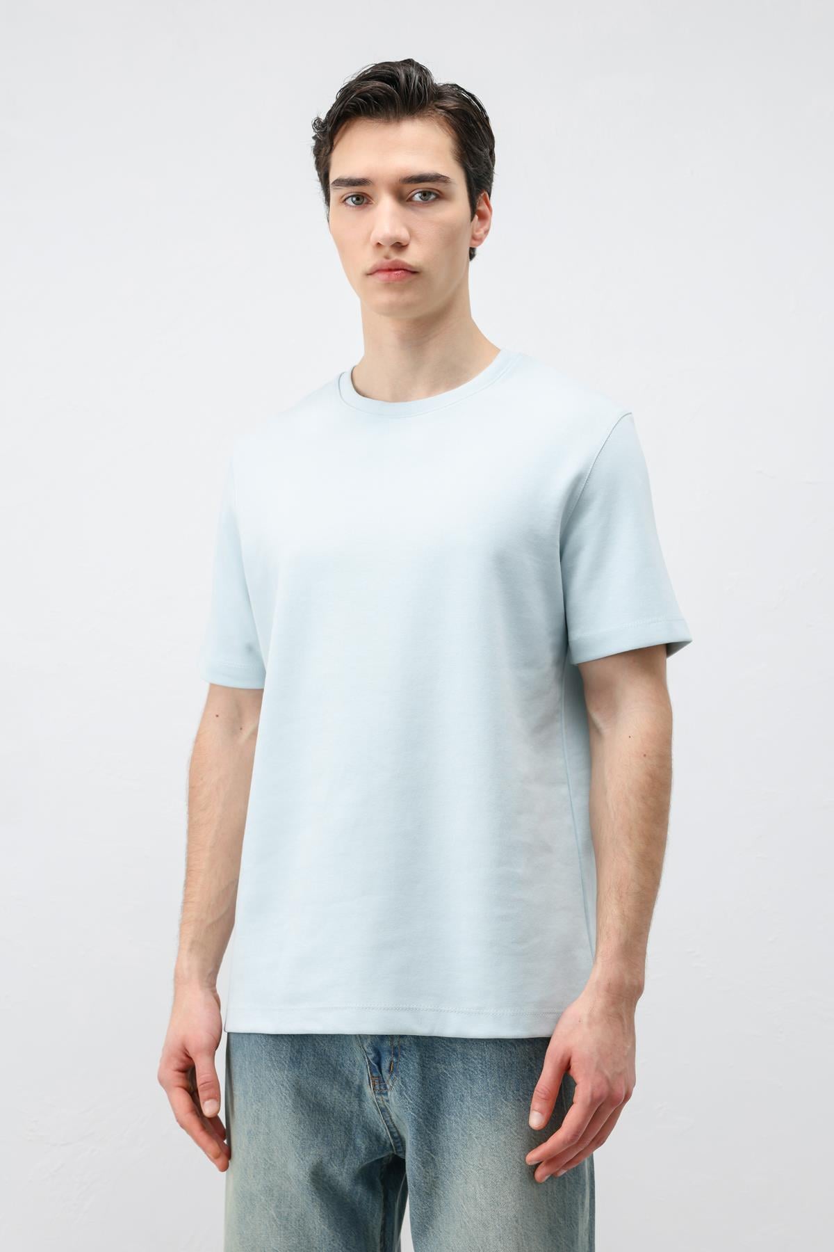 Antioch Bebe Mavi Regular Fit Basic Erkek T-Shirt