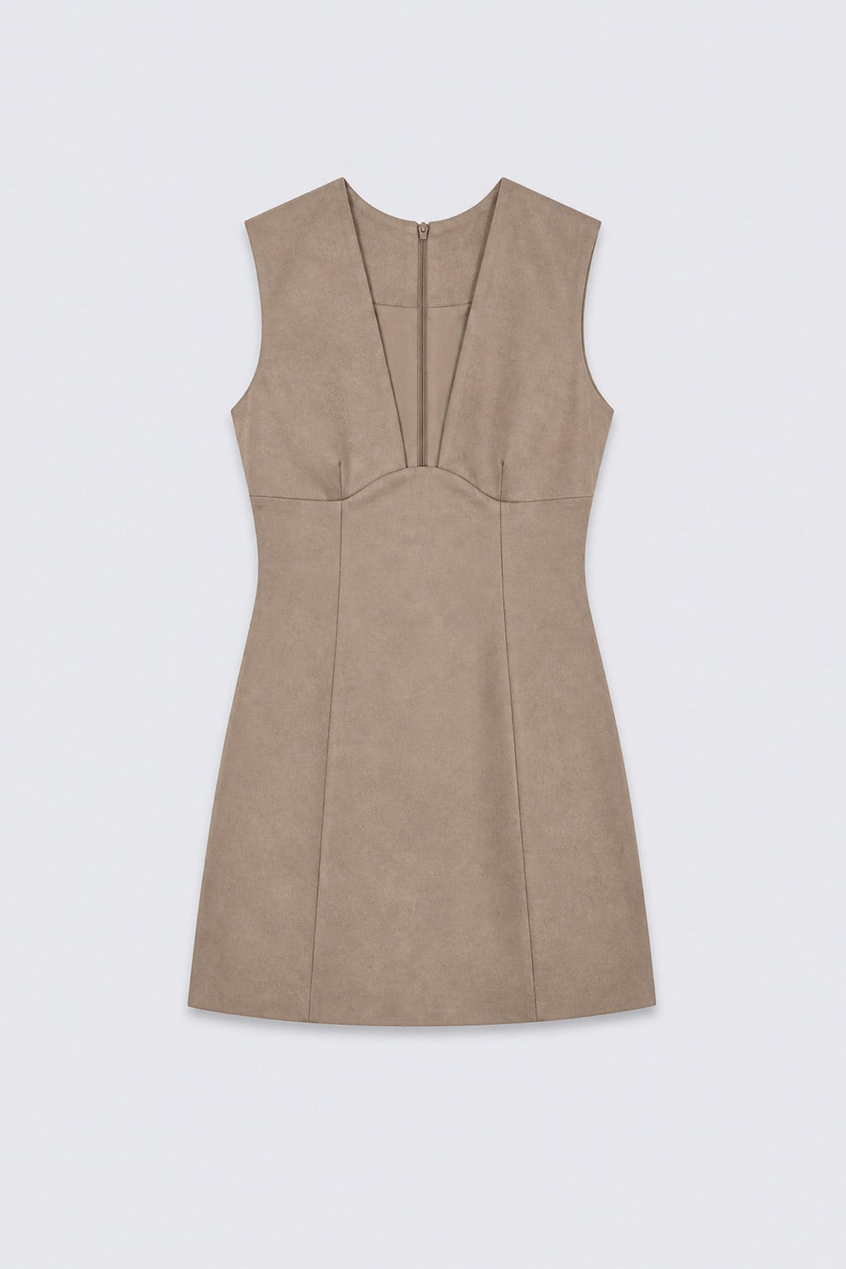 Short Dress with a Low Neckline