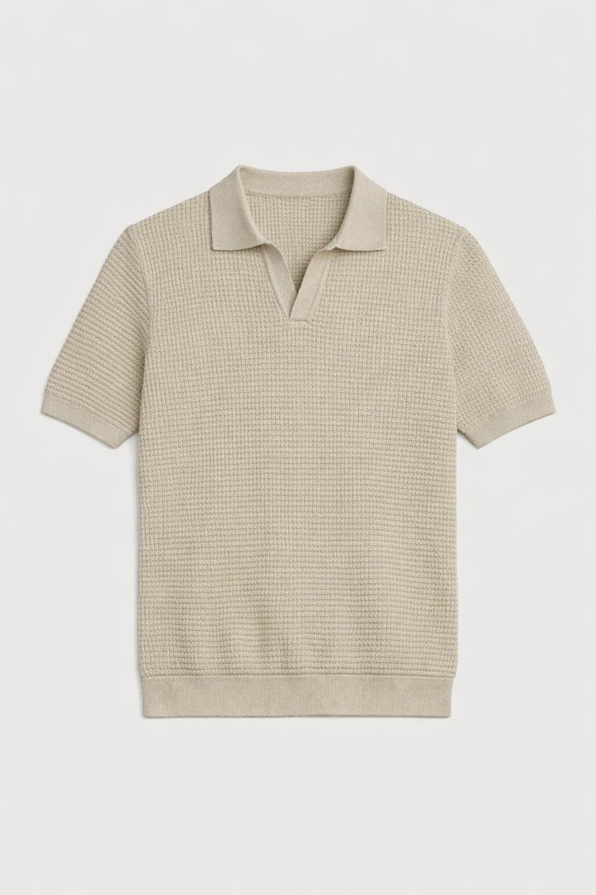 Antioch Bej Dokulu Polo Yaka Erkek T-Shirt