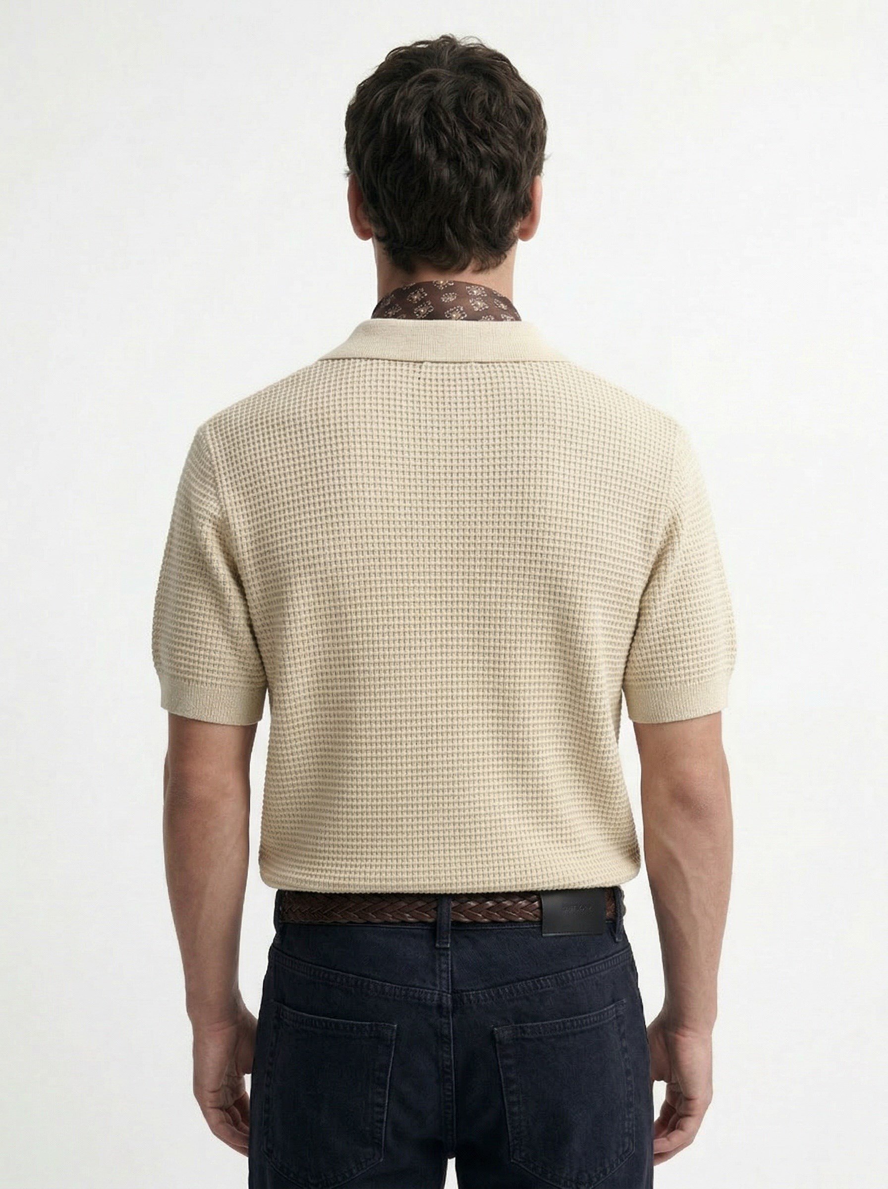 Antioch Bej Dokulu Polo Yaka Erkek T-Shirt