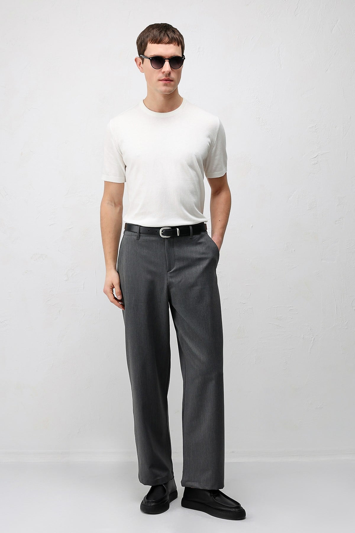 Antioch Gri Relaxed Fit Erkek Pantolon