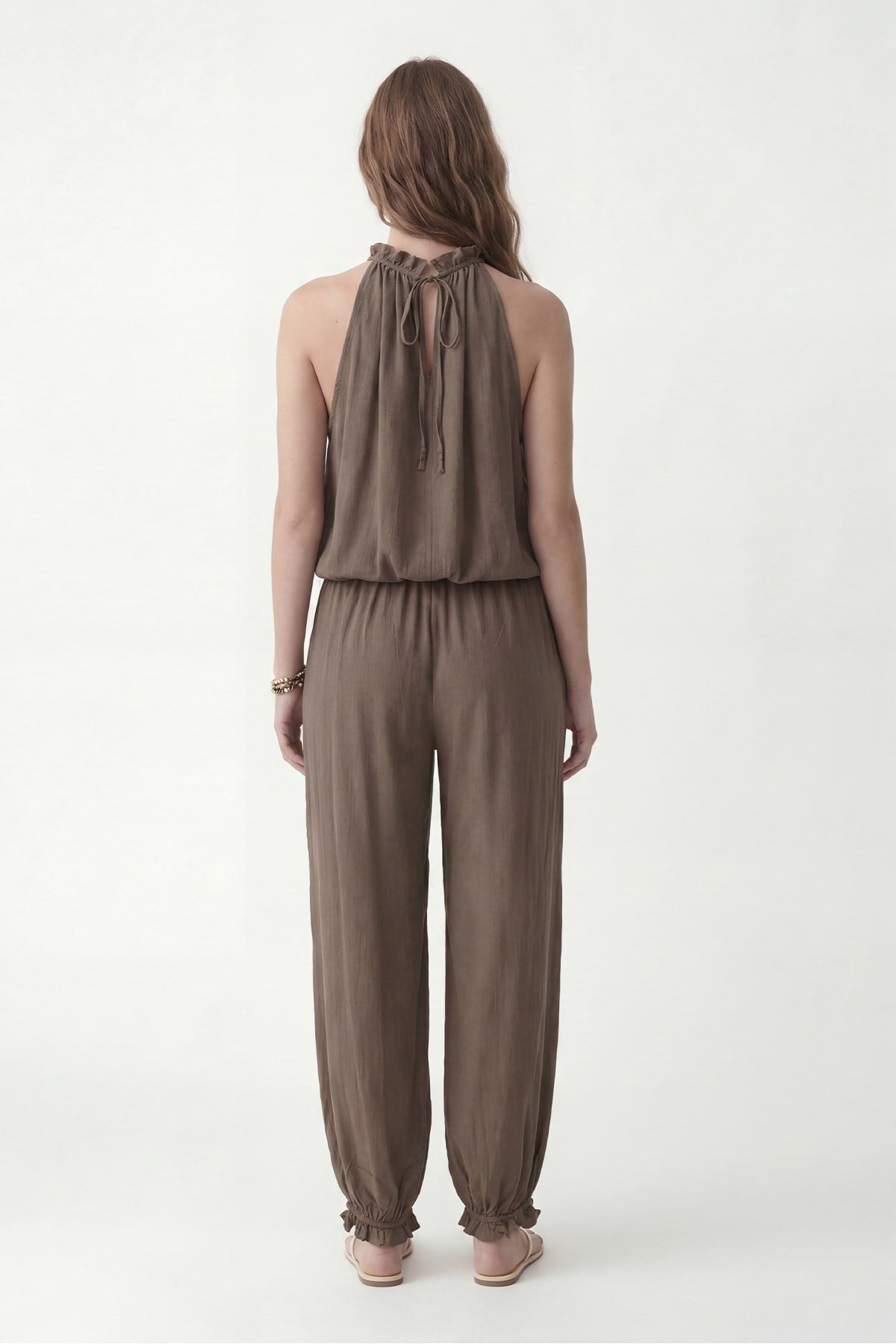 Antioch Haki 100% Lyocell Bluz Pantolon Takım