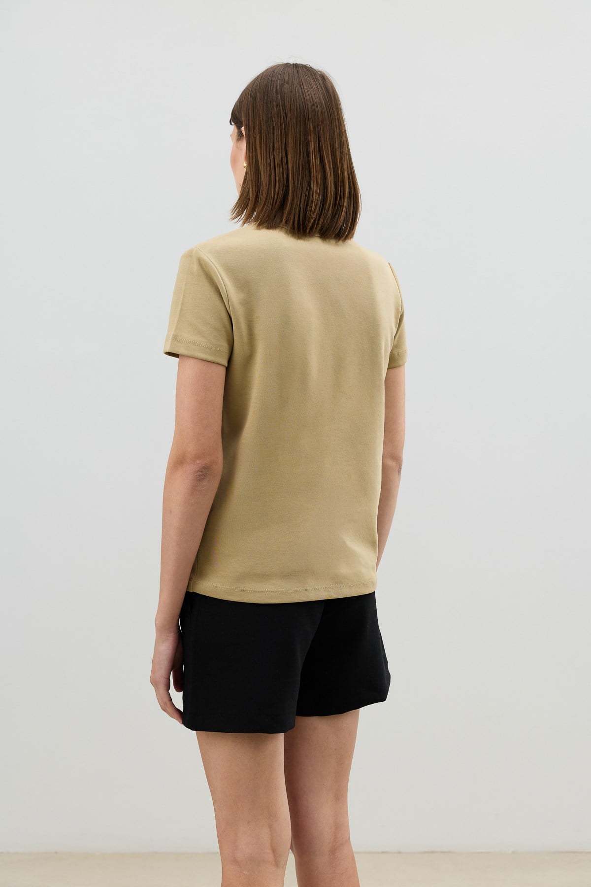 Antioch Haki Basic Kadın T-Shirt
