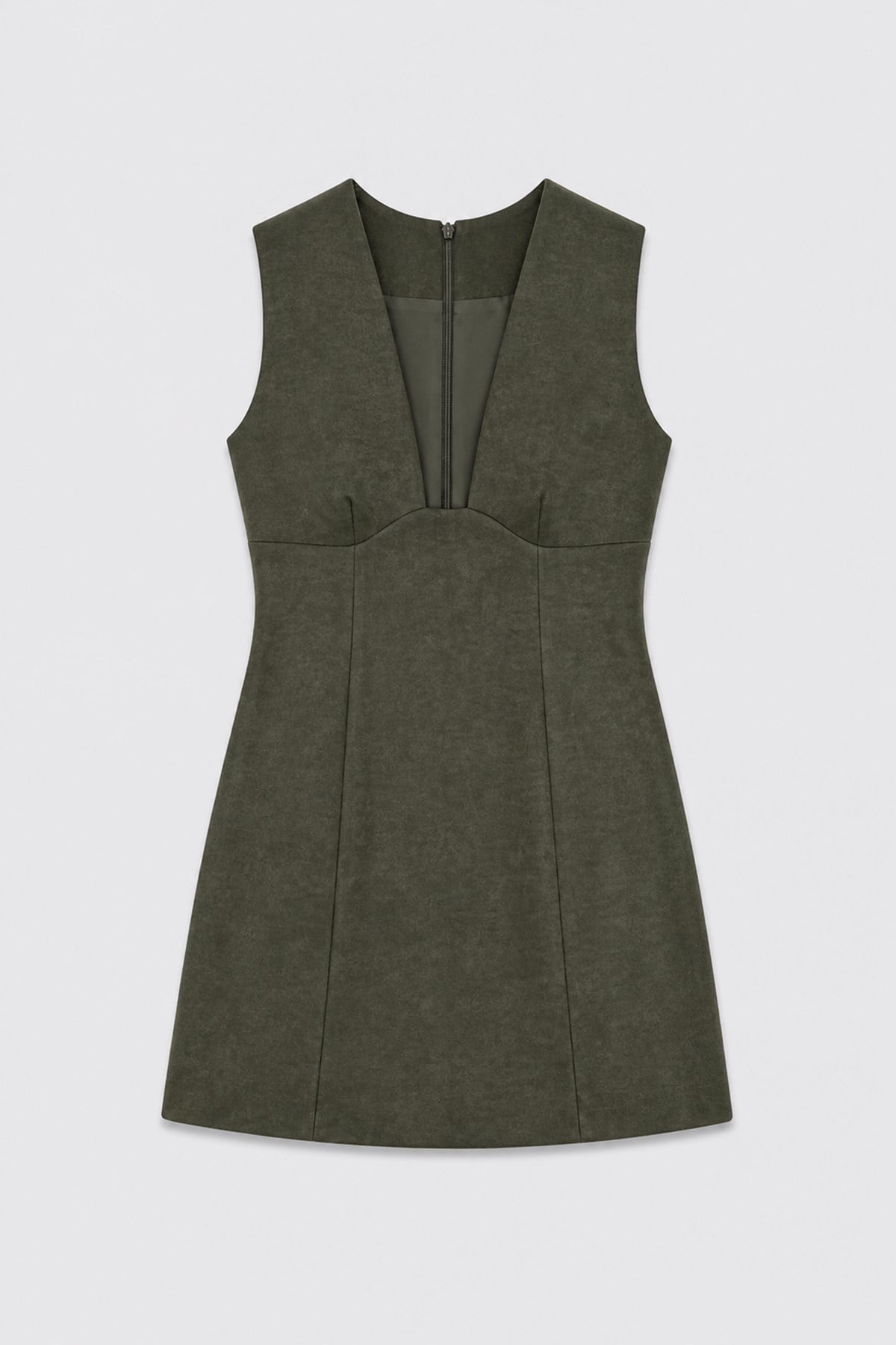 Short Dress with a Low Neckline