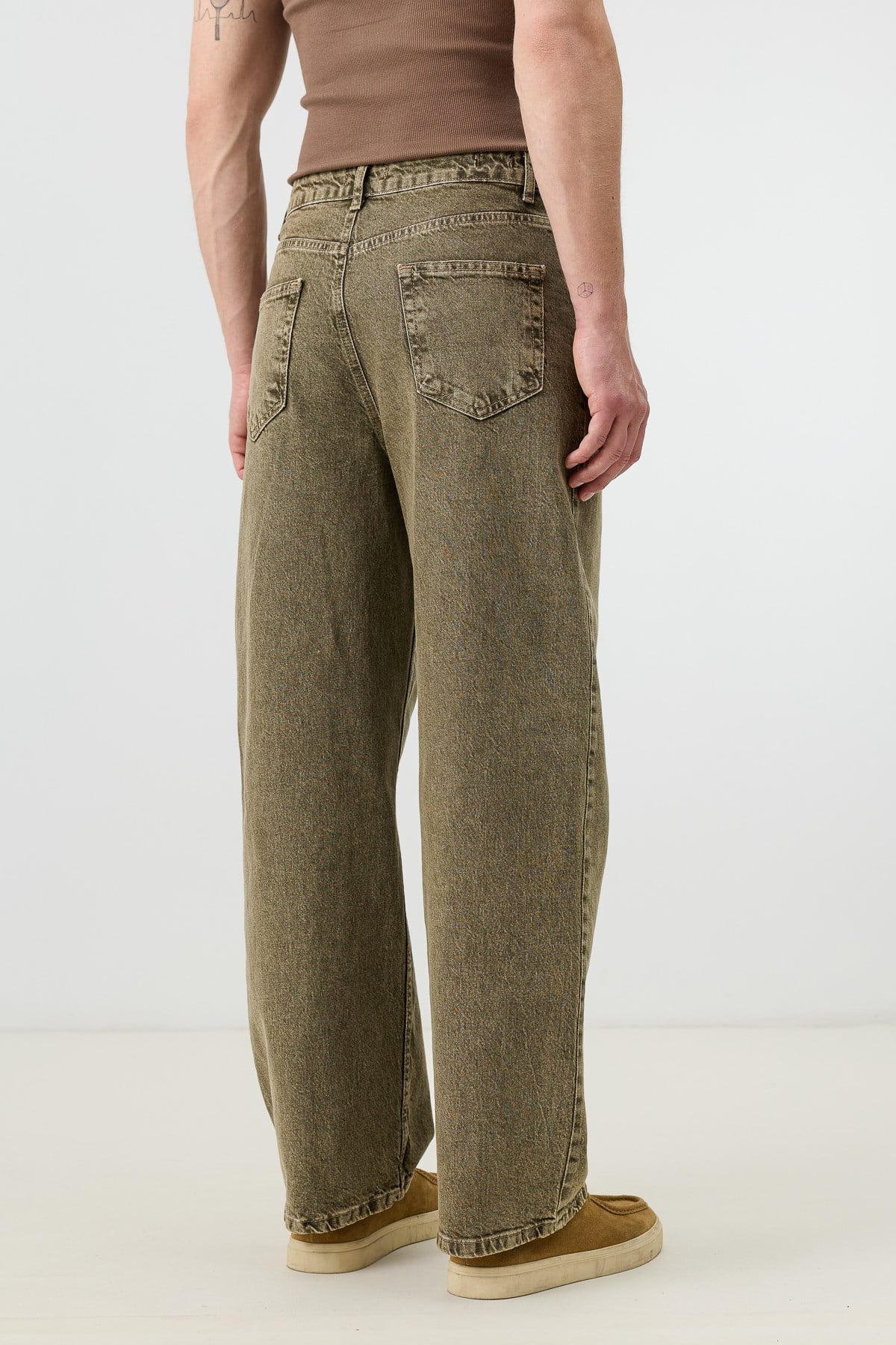 Antioch Haki Relax Fit Erkek Jean