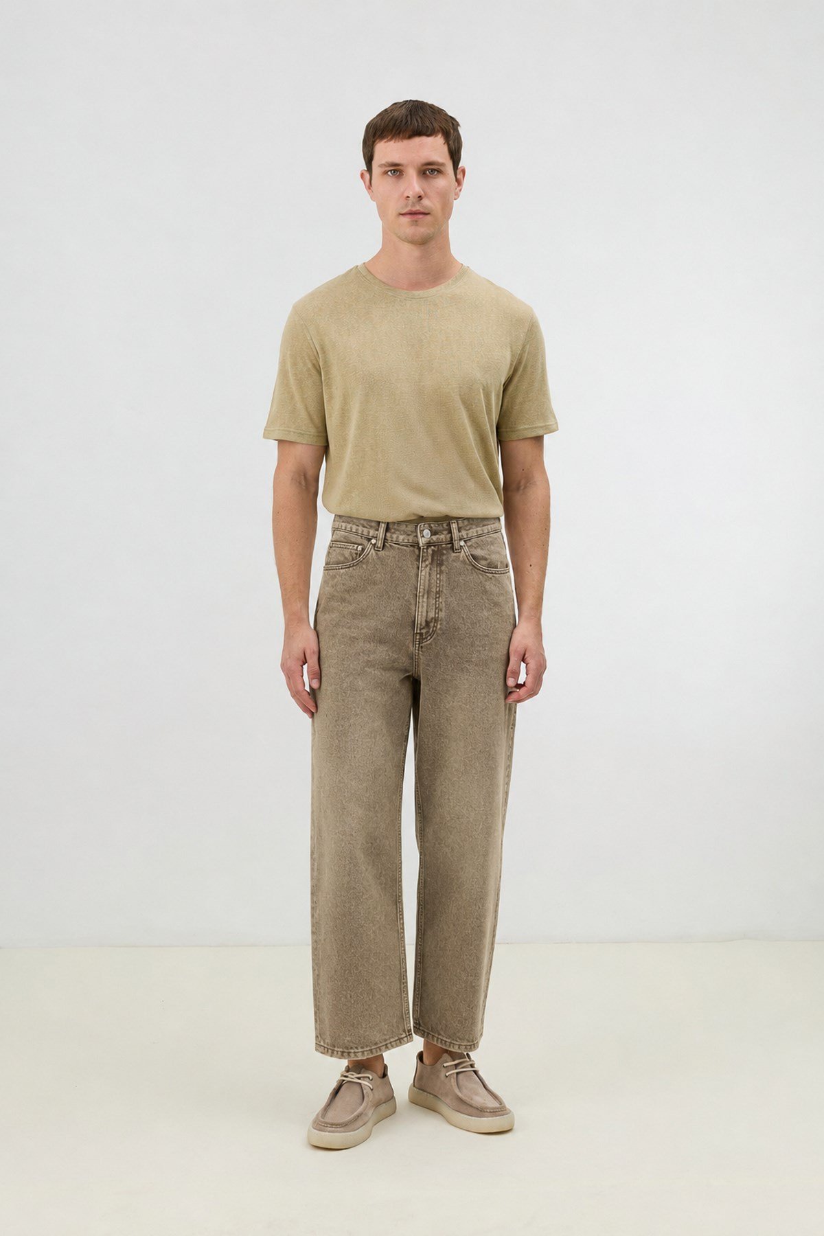 Antioch Kahve Relax Fit Erkek Jean
