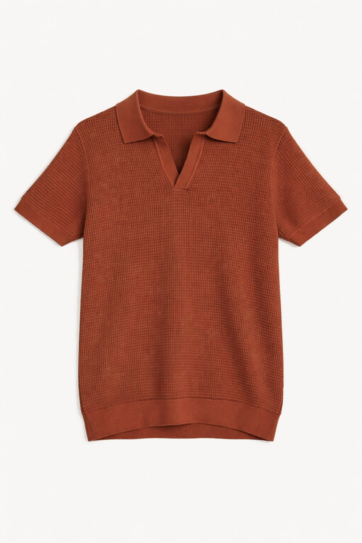 Antioch Kiremit Dokulu Polo Yaka Erkek T-Shirt