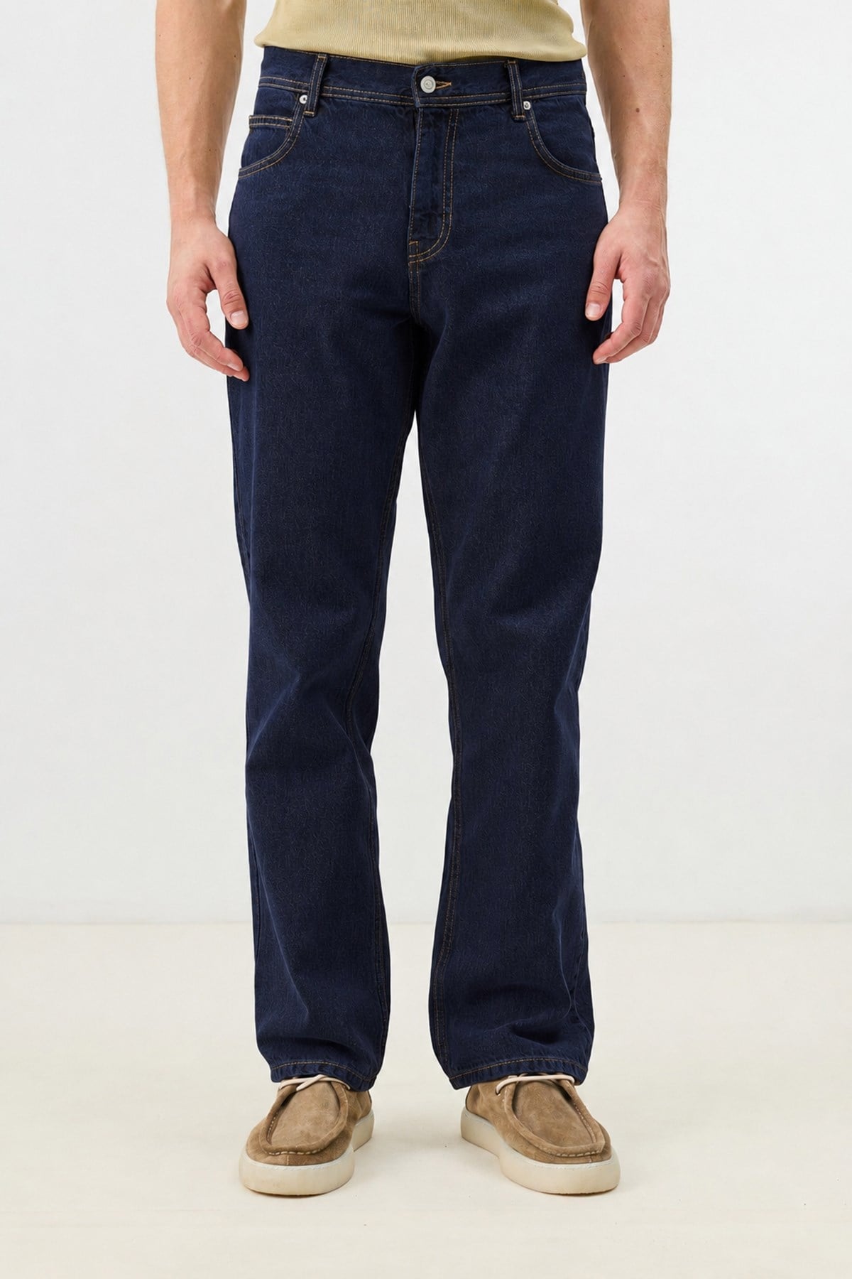 Antioch Lacivert Regular Fit Erkek Jean