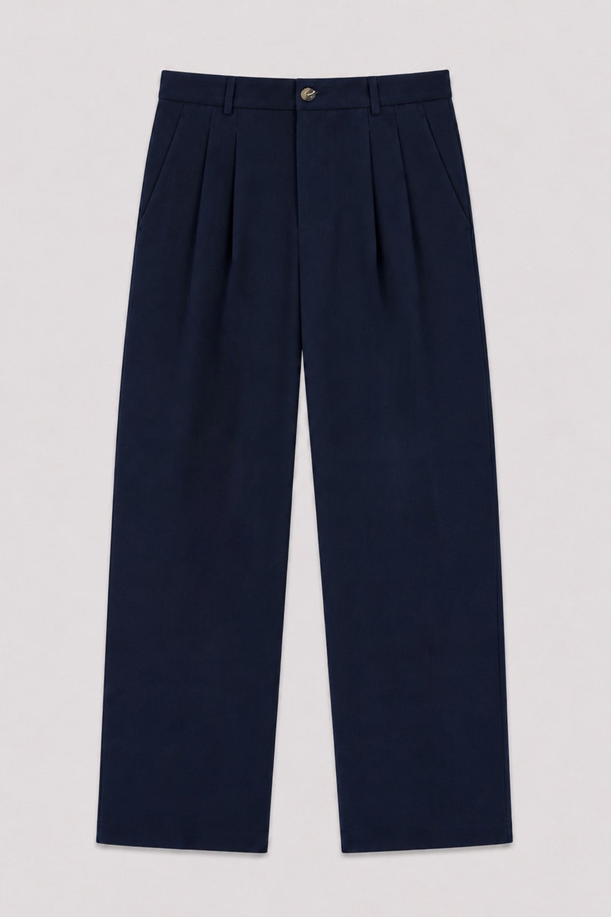 High Waist Pleated Comfortable Fit Men's Trousers