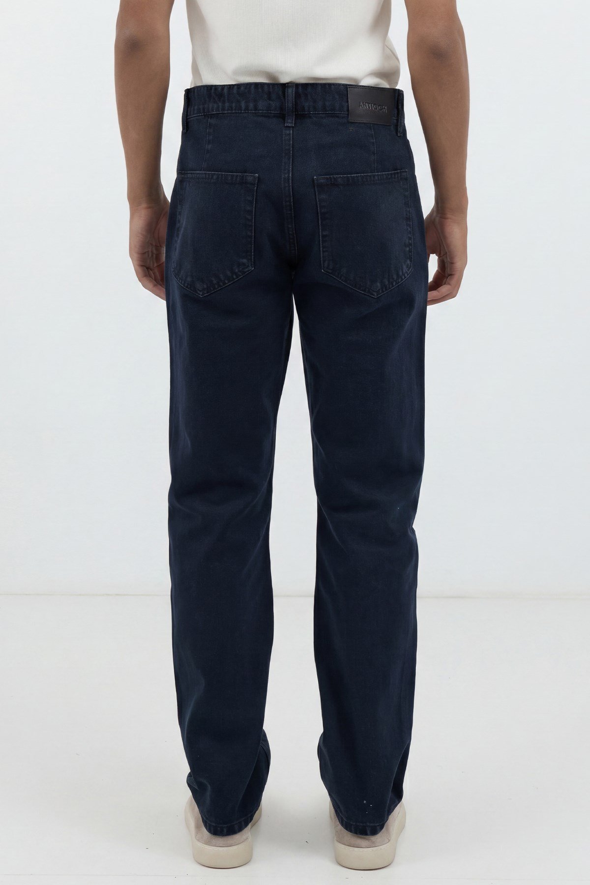 Antioch Mavi Siyah Tapered Fit Erkek Jean