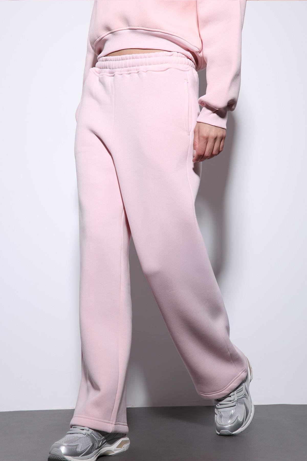 Antioch Pembe Basic Ayarlanabilir Paça Kadın Eşofman Altı