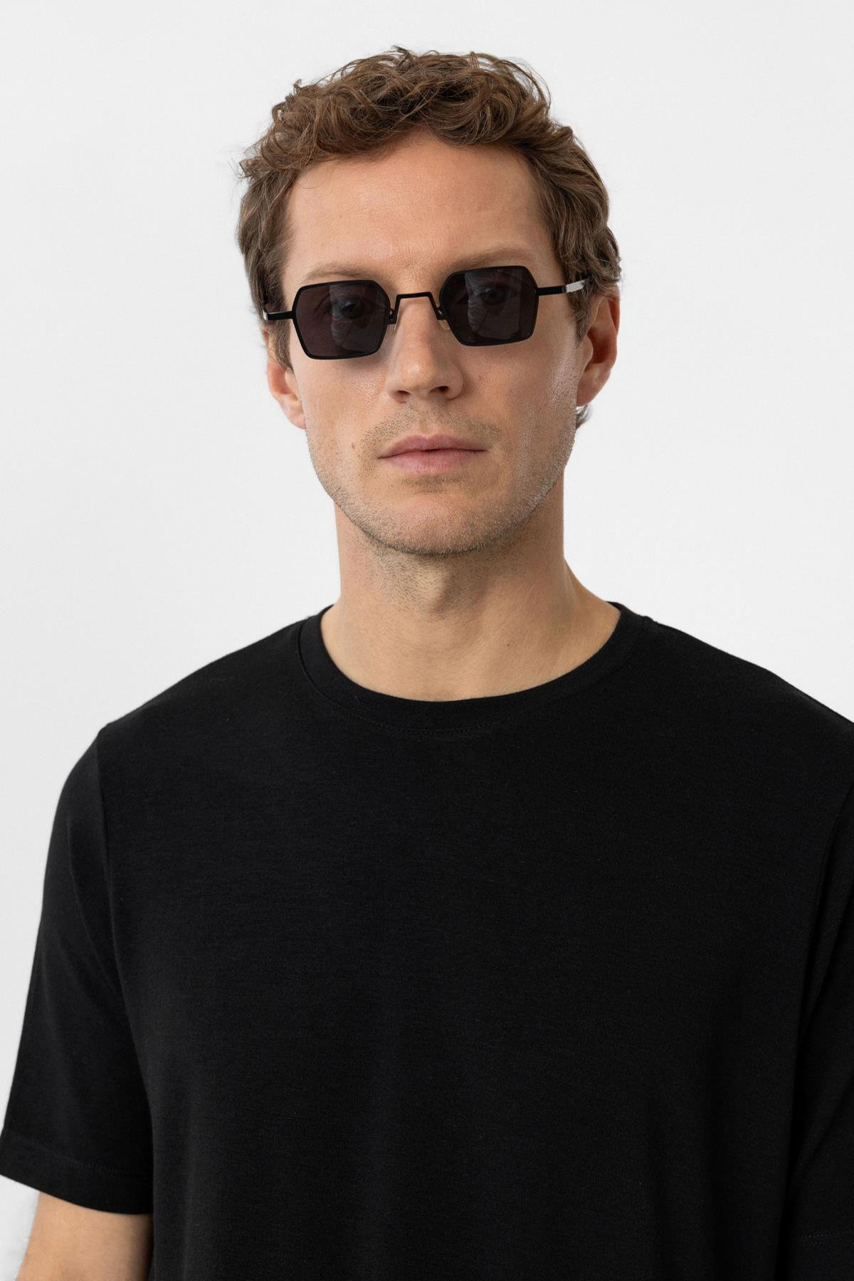 Antioch Siyah Regular Fit Basic Erkek T-Shirt