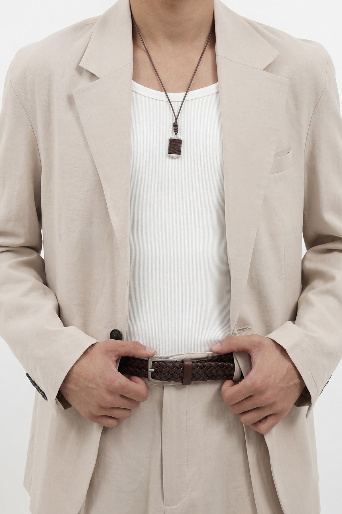 Antioch Taş Modal Karışımlı Relaxed Blazer Ceket