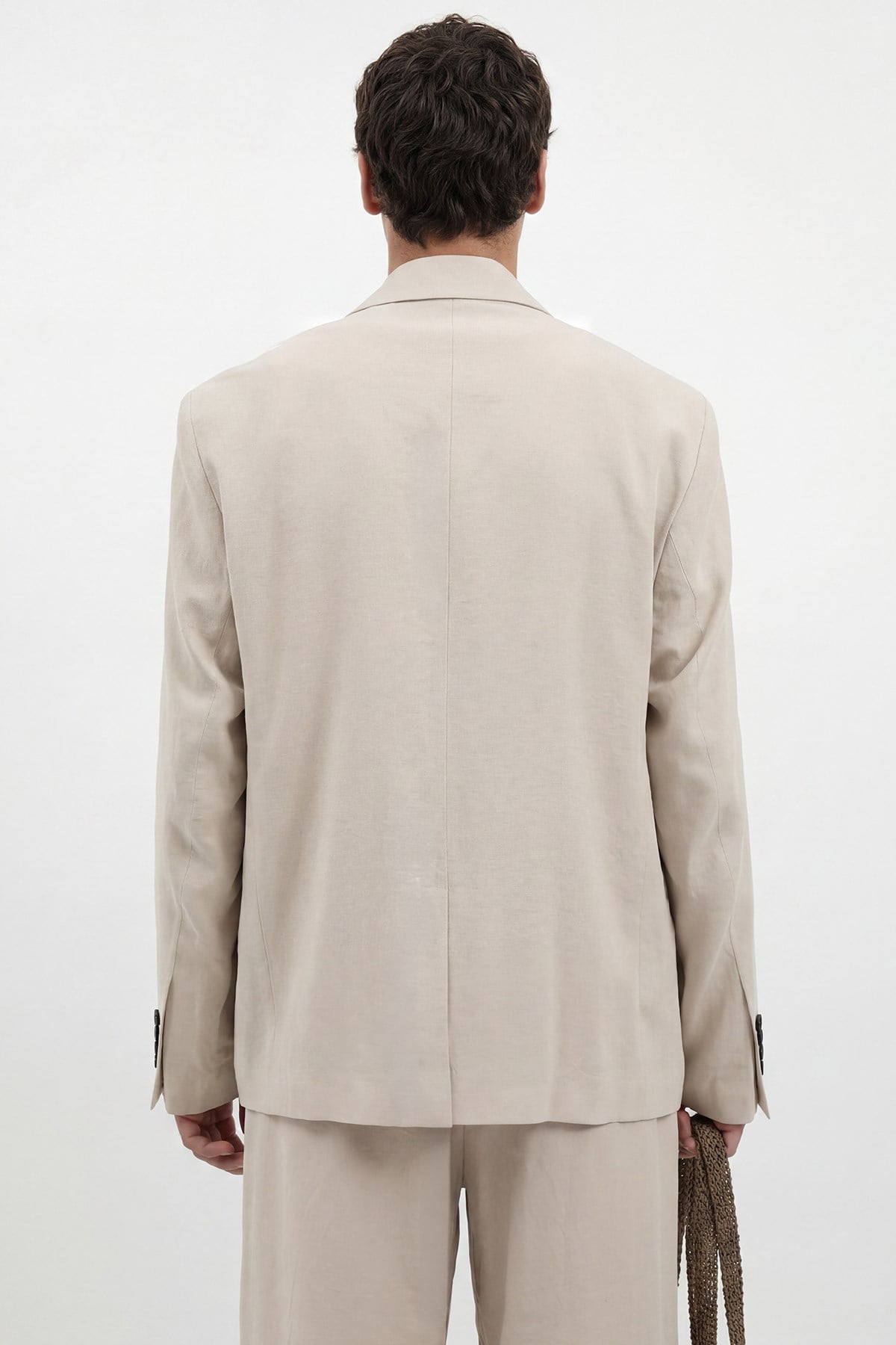 Antioch Taş Modal Karışımlı Relaxed Blazer Ceket
