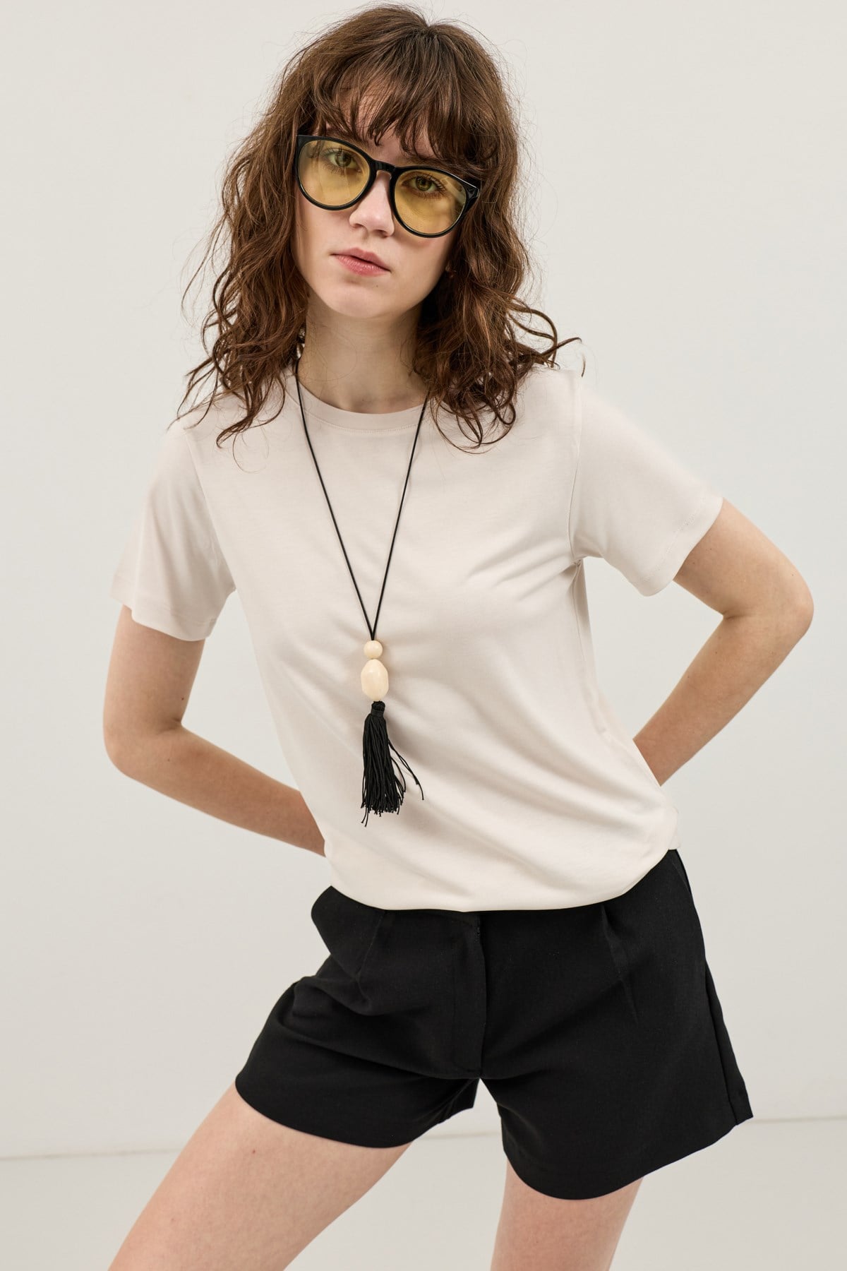 Antioch Taş Modal Karışımlı T-Shirt