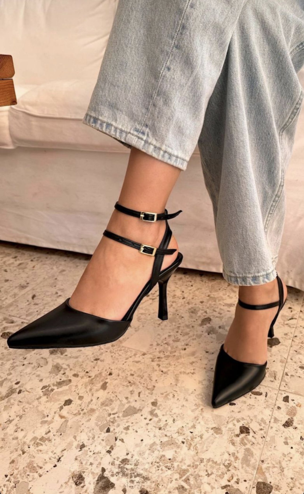 Aida Topuklu Stiletto Siyah - WOMAN SHOES