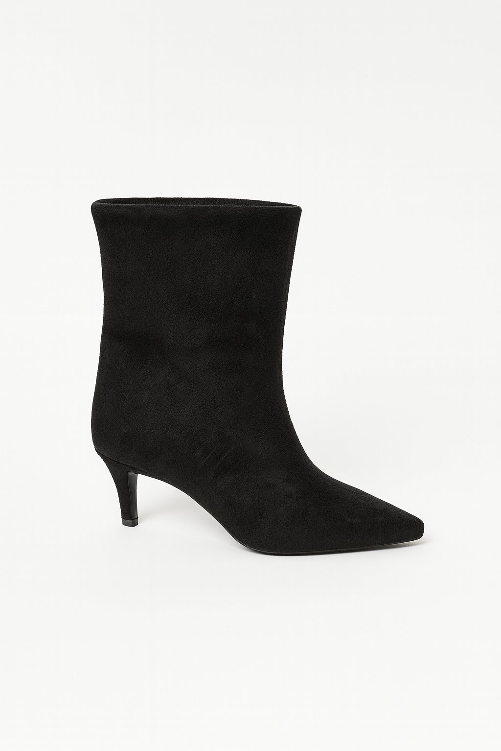 Albam Süet İnce Topuk Bot Siyah - Topuklu Bot
