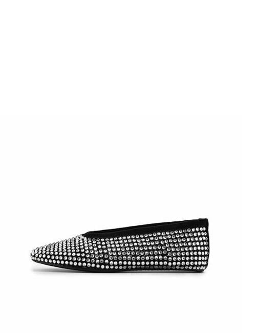 Alia Kristal Taşlı Babet Siyah - KADIN AYAKKABI