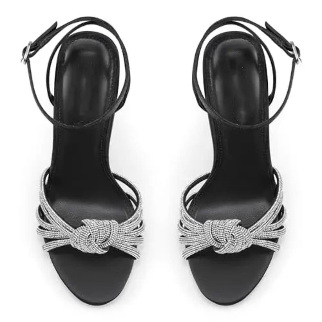 Aloha Kristal Taşlı Ayakkabı Siyah - KADIN AYAKKABI